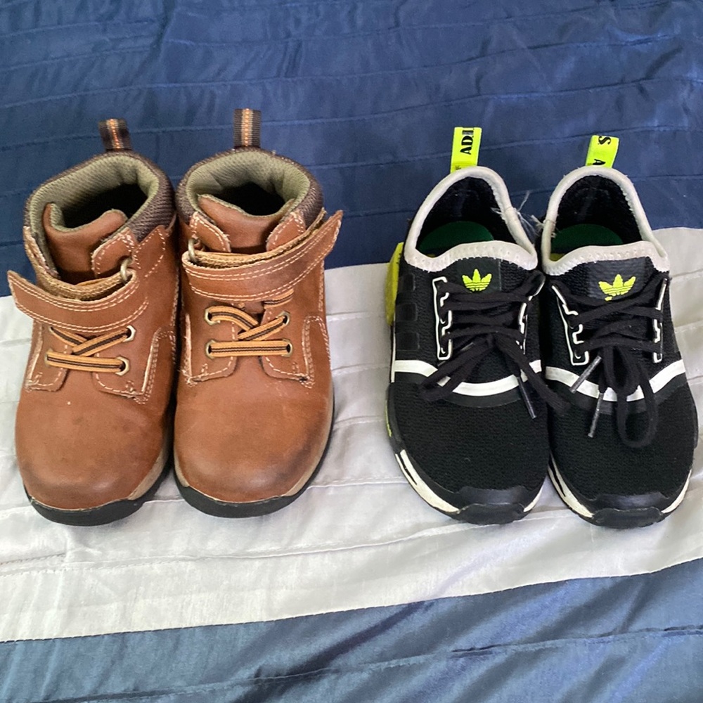 Two pair of shoes toddlers kids sizes 8